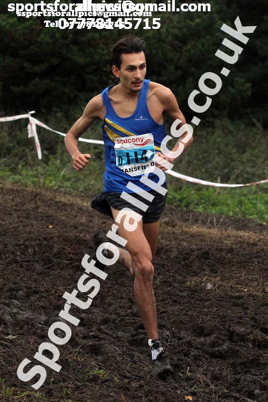 Senior men, National Cross Country Relay Champs., Berry Hill Park, Mansfield.  Photo: David T. Hewitson/Sports for All Pics